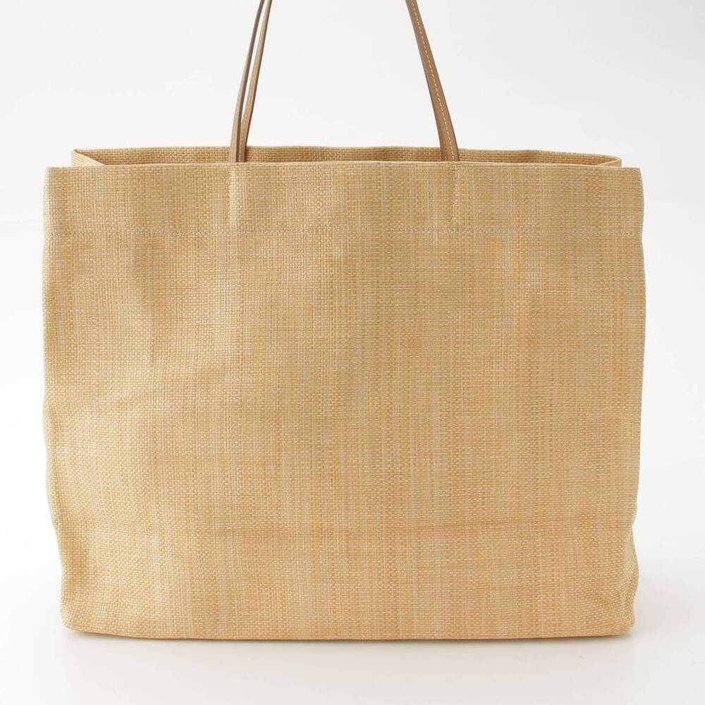Prada Raffia Shopper Bag Resort Limited Edition Logo Beige Tan - Picture 4 of 10